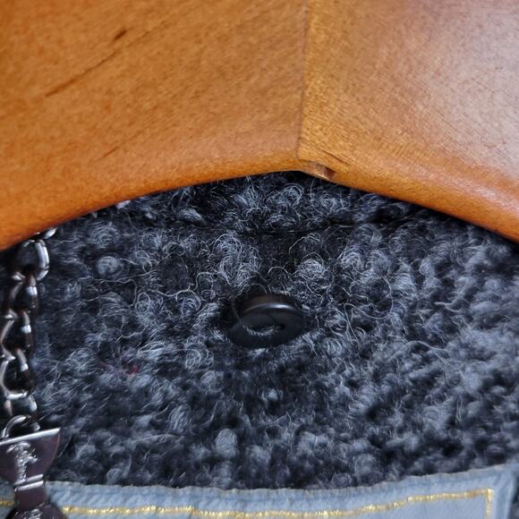 Steve Madden Women's Jacket S Black Wool Blend Collared Double Breasted Pea Coat - Picture 4 of 7